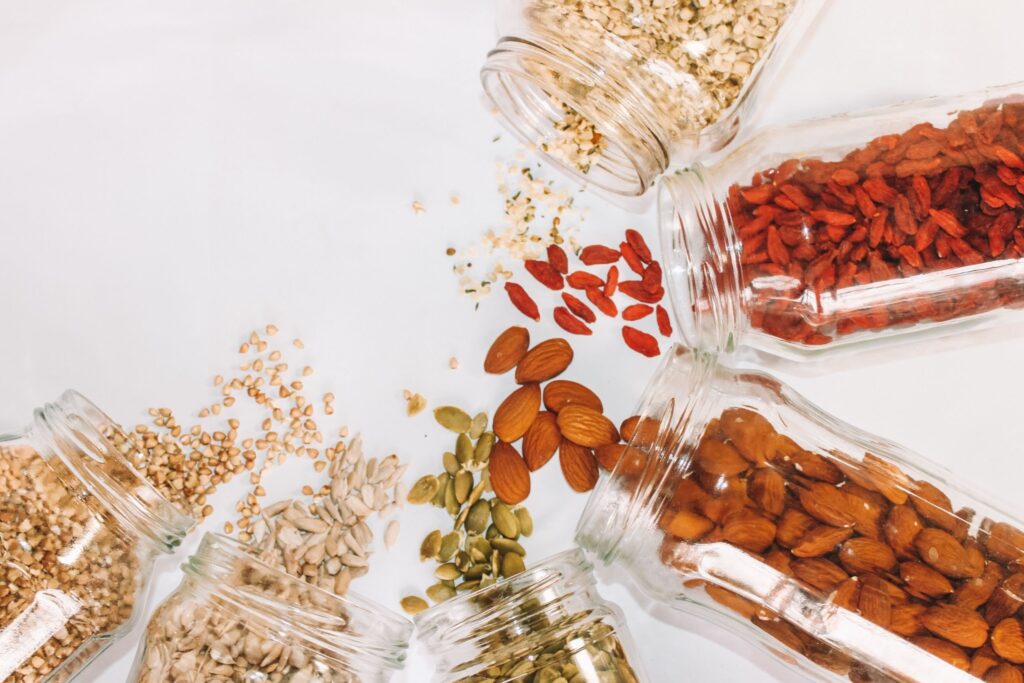 Nüsse und Samen für Müsli