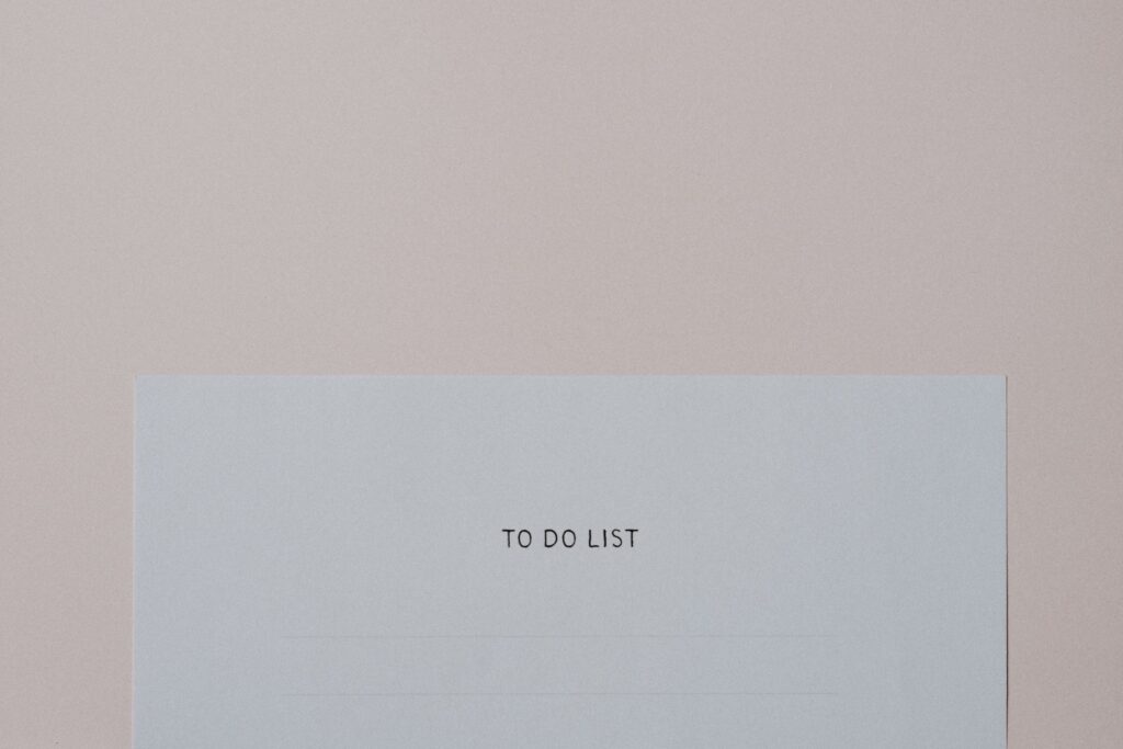 Bild von To Do List